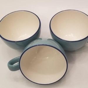 Blue Color Blocks Mug Set